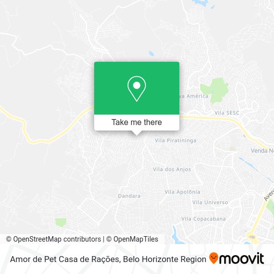 Amor de Pet Casa de Rações map