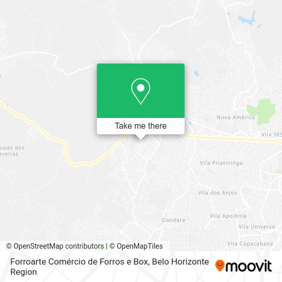 Forroarte Comércio de Forros e Box map