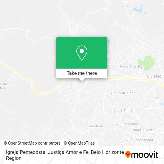 Igreja Pentecostal Justiça Amor e Fe map