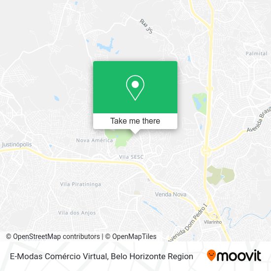 E-Modas Comércio Virtual map