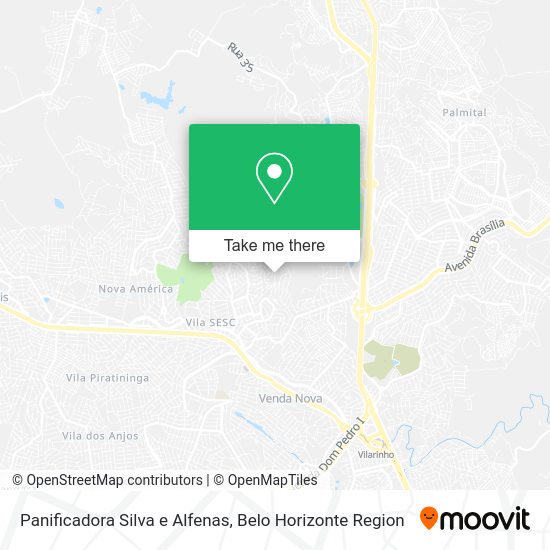 Panificadora Silva e Alfenas map