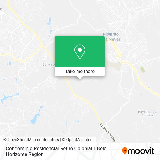 Condomínio Residencial Retiro Colonial I map