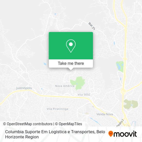 Columbia Suporte Em Logística e Transportes map