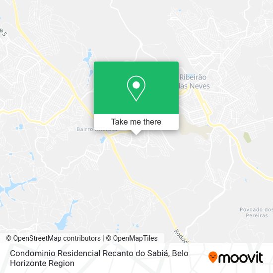 Condominio Residencial Recanto do Sabiá map