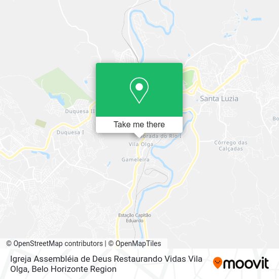 Igreja Assembléia de Deus Restaurando Vidas Vila Olga map