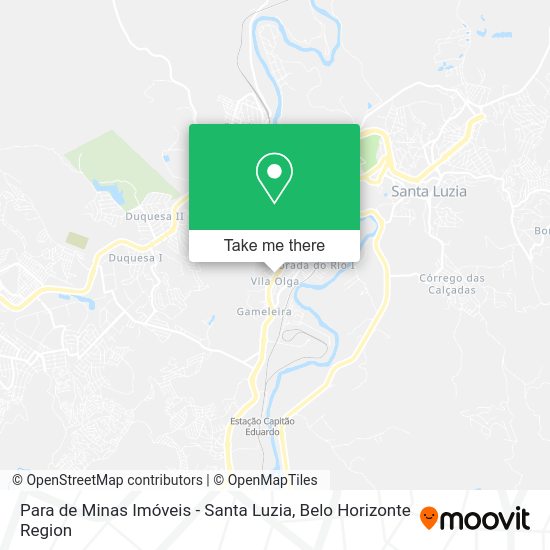 Para de Minas Imóveis - Santa Luzia map