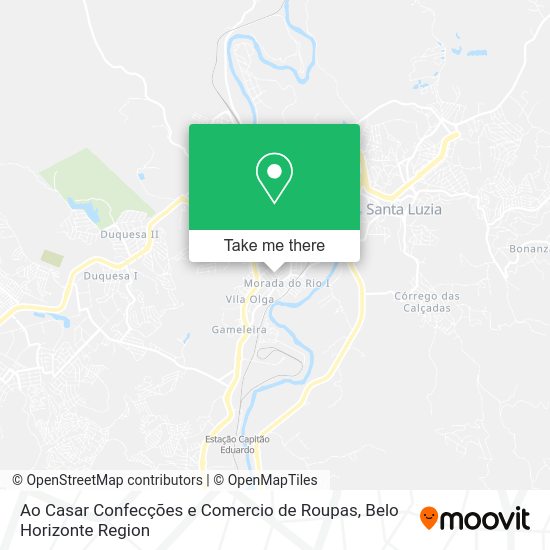 Ao Casar Confecções e Comercio de Roupas map
