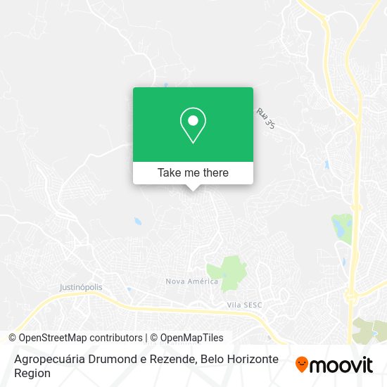 Agropecuária Drumond e Rezende map
