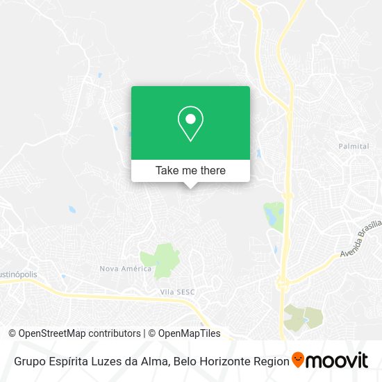 Grupo Espírita Luzes da Alma map
