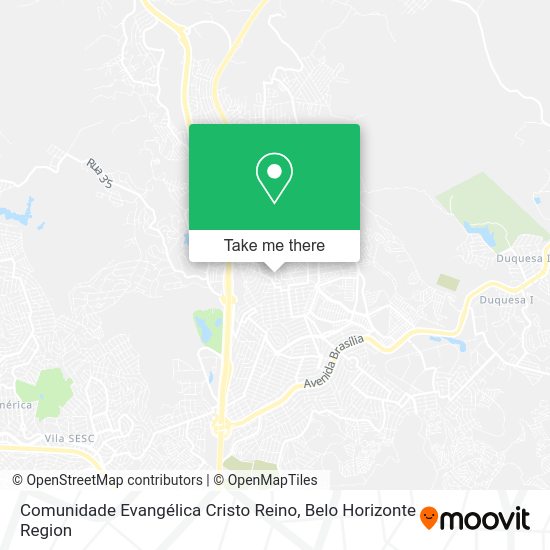 Comunidade Evangélica Cristo Reino map