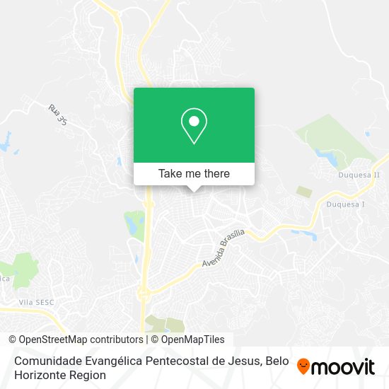 Comunidade Evangélica Pentecostal de Jesus map
