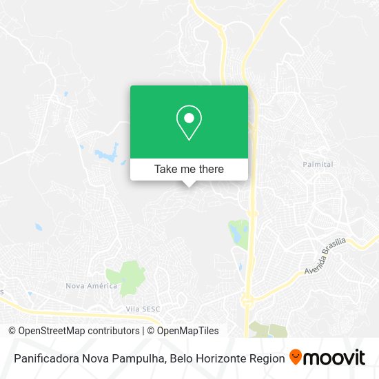 Panificadora Nova Pampulha map