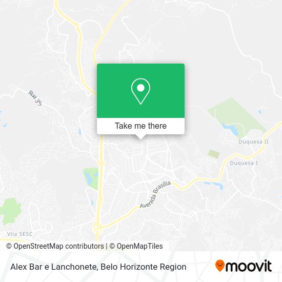 Alex Bar e Lanchonete map