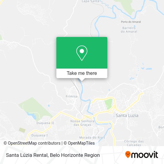 Santa Lúzia Rental map