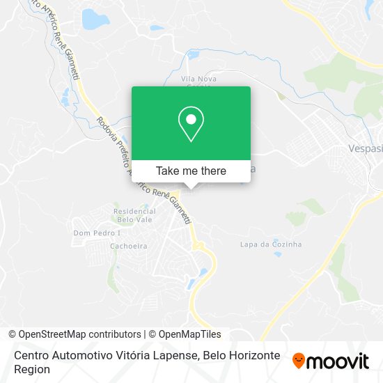 Centro Automotivo Vitória Lapense map