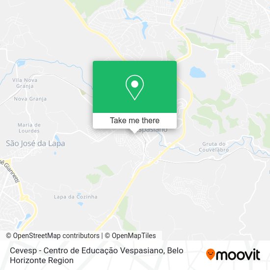 Cevesp - Centro de Educação Vespasiano map
