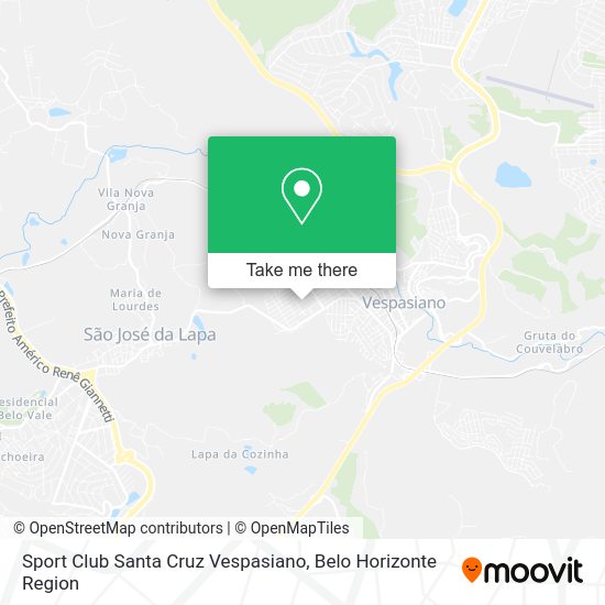 Sport Club Santa Cruz Vespasiano map
