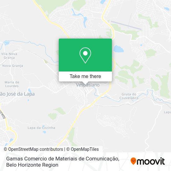 Gamas Comercio de Materiais de Comunicação map