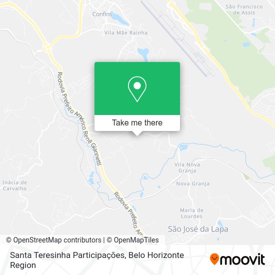 Santa Teresinha Participações map