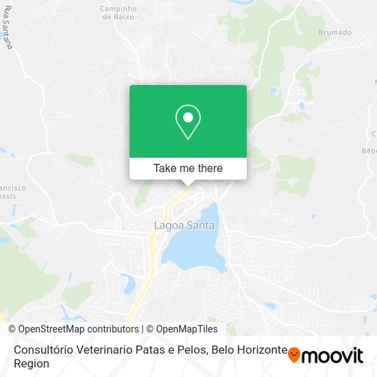 Consultório Veterinario Patas e Pelos map