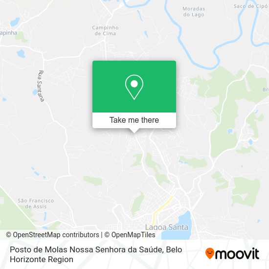 Posto de Molas Nossa Senhora da Saúde map