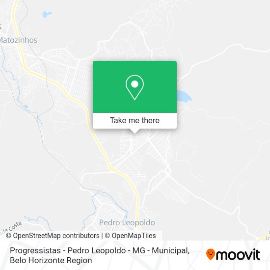 Progressistas - Pedro Leopoldo - MG - Municipal map