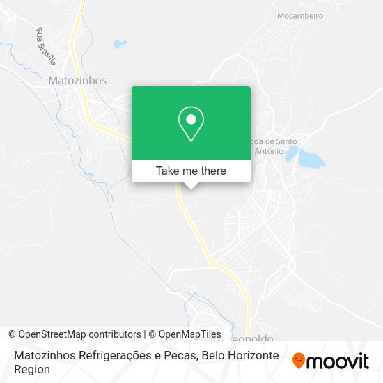 Matozinhos Refrigerações e Pecas map
