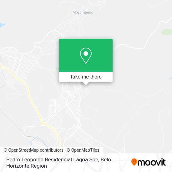 Pedro Leopoldo Residencial Lagoa Spe map