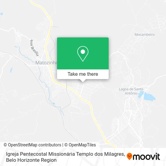 Mapa Igreja Pentecostal Missionária Templo dos Milagres
