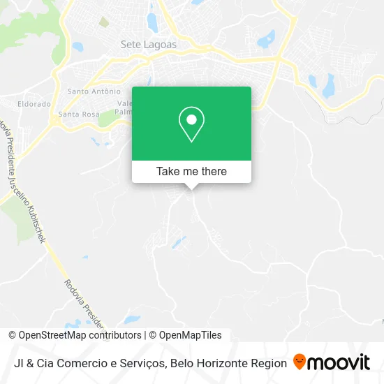 Mapa Jl & Cia Comercio e Serviços