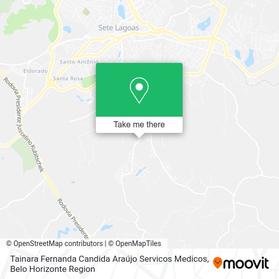 Tainara Fernanda Candida Araújo Servicos Medicos map