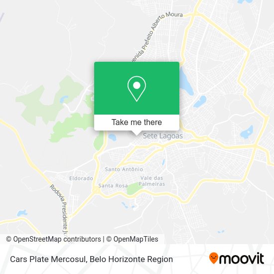 Cars Plate Mercosul map