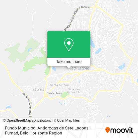 Fundo Municipal Antidrogas de Sete Lagoas - Fumad map