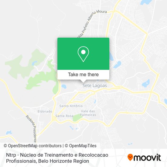 Ntrp - Núcleo de Treinamento e Recolocacao Profissionais map