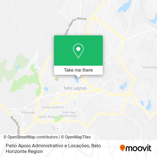 Patio Apoio Administrativo e Locações map