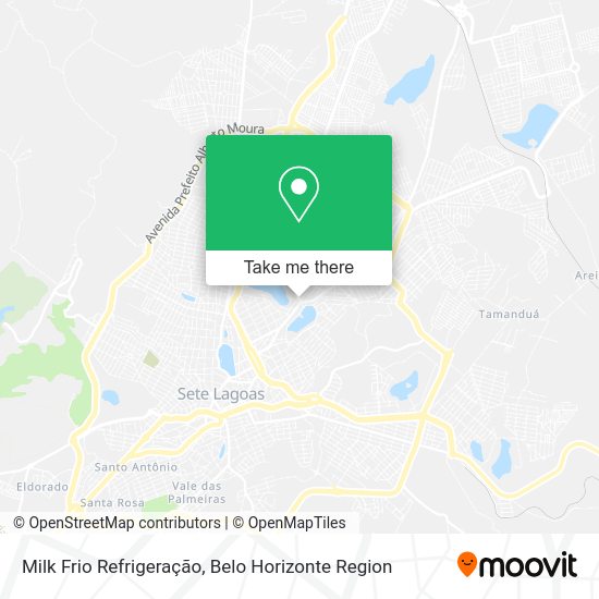 Milk Frio Refrigeração map
