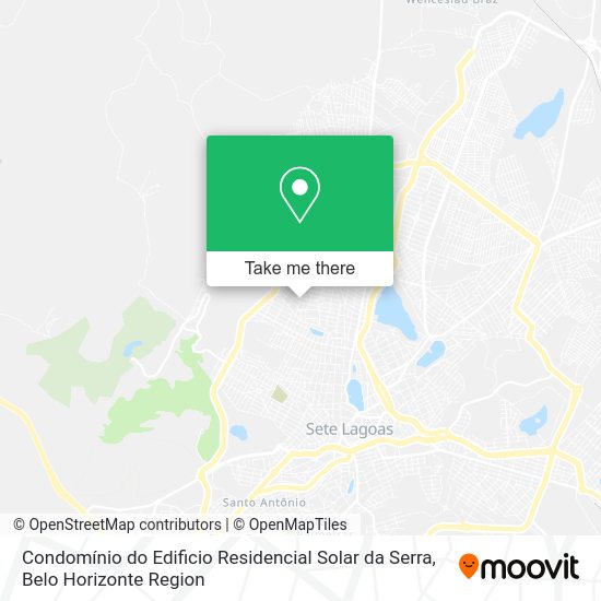 Condomínio do Edificio Residencial Solar da Serra map