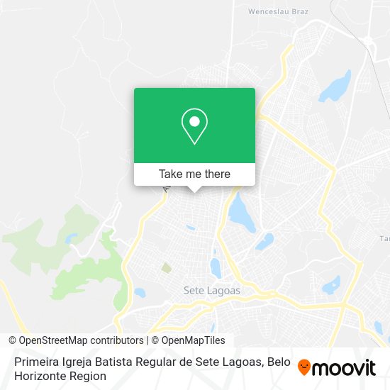 Primeira Igreja Batista Regular de Sete Lagoas map