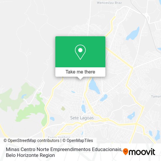 Minas Centro Norte Empreendimentos Educacionais map
