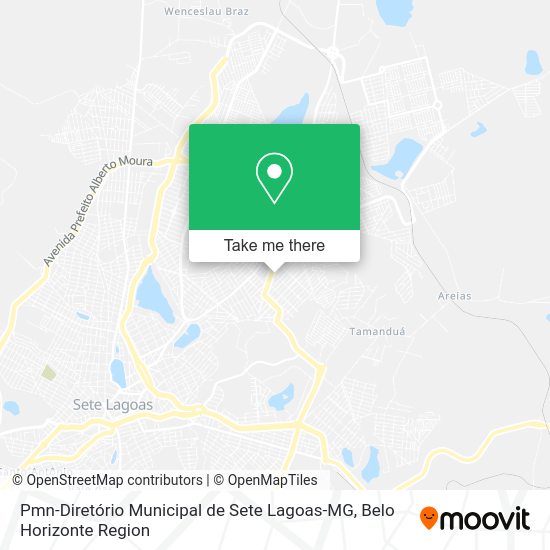 Pmn-Diretório Municipal de Sete Lagoas-MG map