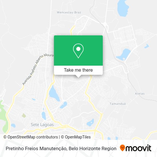 Pretinho Freios Manutenção map