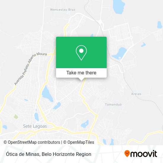 Ótica de Minas map