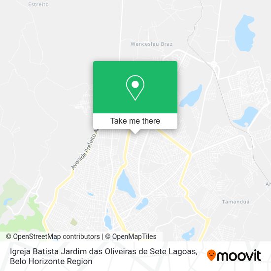 Igreja Batista Jardim das Oliveiras de Sete Lagoas map