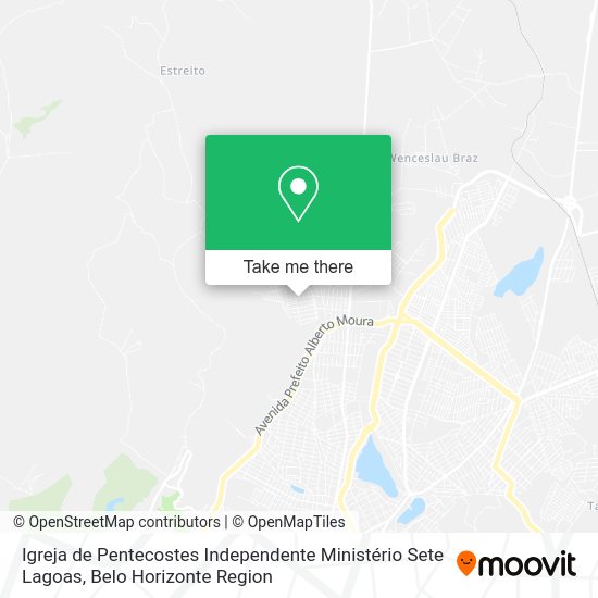 Igreja de Pentecostes Independente Ministério Sete Lagoas map