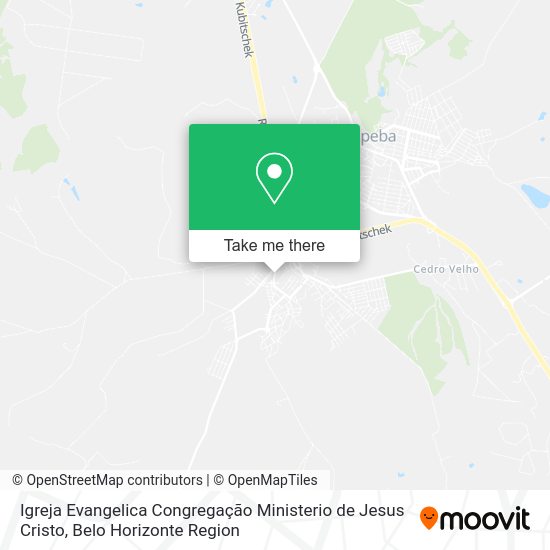 Igreja Evangelica Congregação Ministerio de Jesus Cristo map