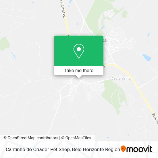 Cantinho do Criador Pet Shop map
