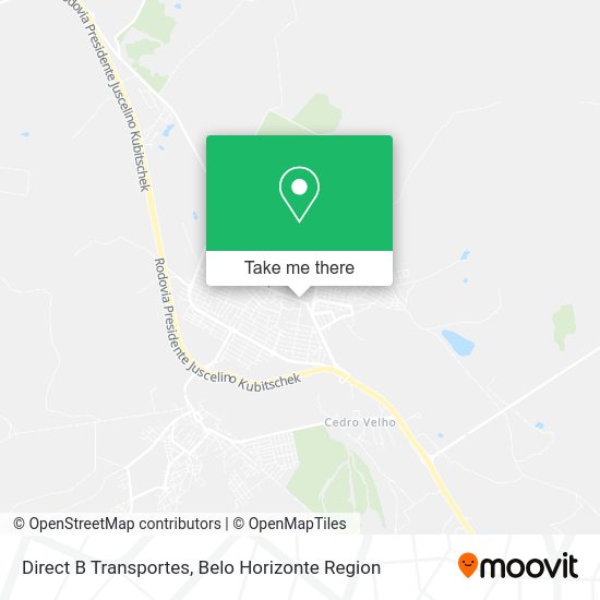 Direct B Transportes map