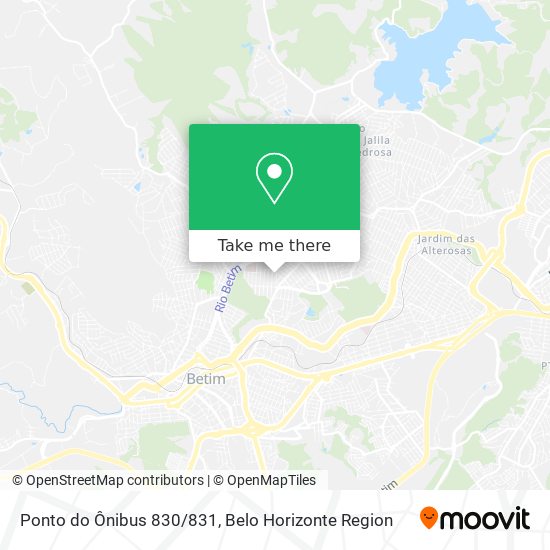 Ponto do Ônibus 830/831 map
