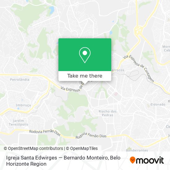 Igreja Santa Edwirges — Bernardo Monteiro map