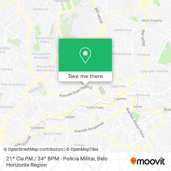 21ª Cia PM / 34º BPM - Polícia Militar map
